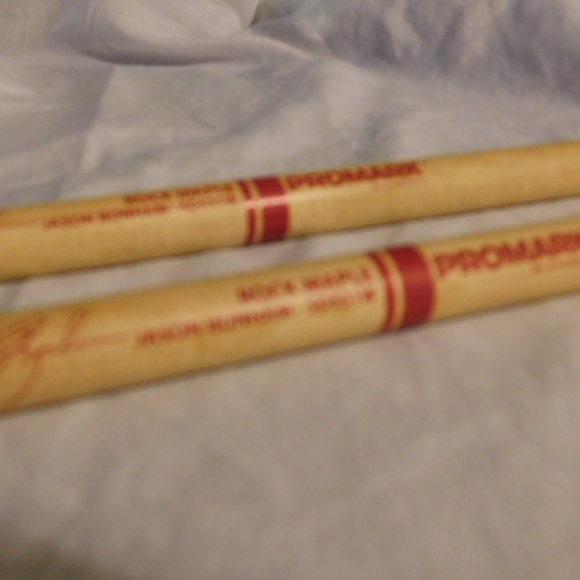Promark Maple Drum Sticks Signed by Jason Bonham - Picture 3 of 4